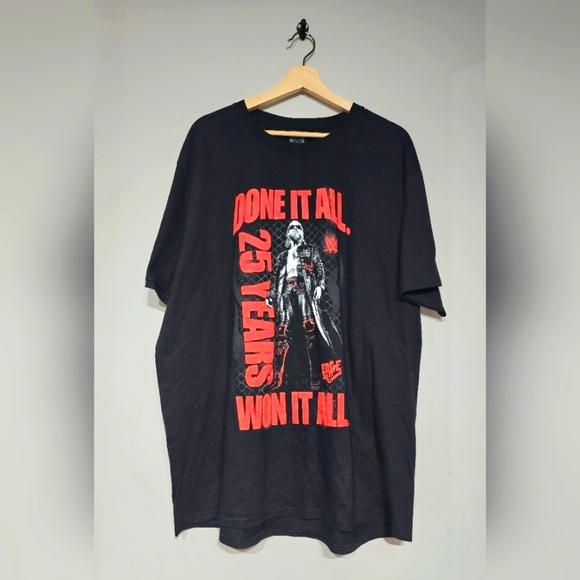 WWE Other - WWE Men's Black Edge 25 Years Done It All T-Shirt Size 2XL